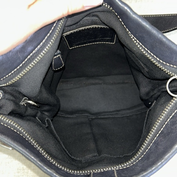 Coach Hobo 1452 Convertible Black Leather Cross Body Bag - Picture 12 of 14